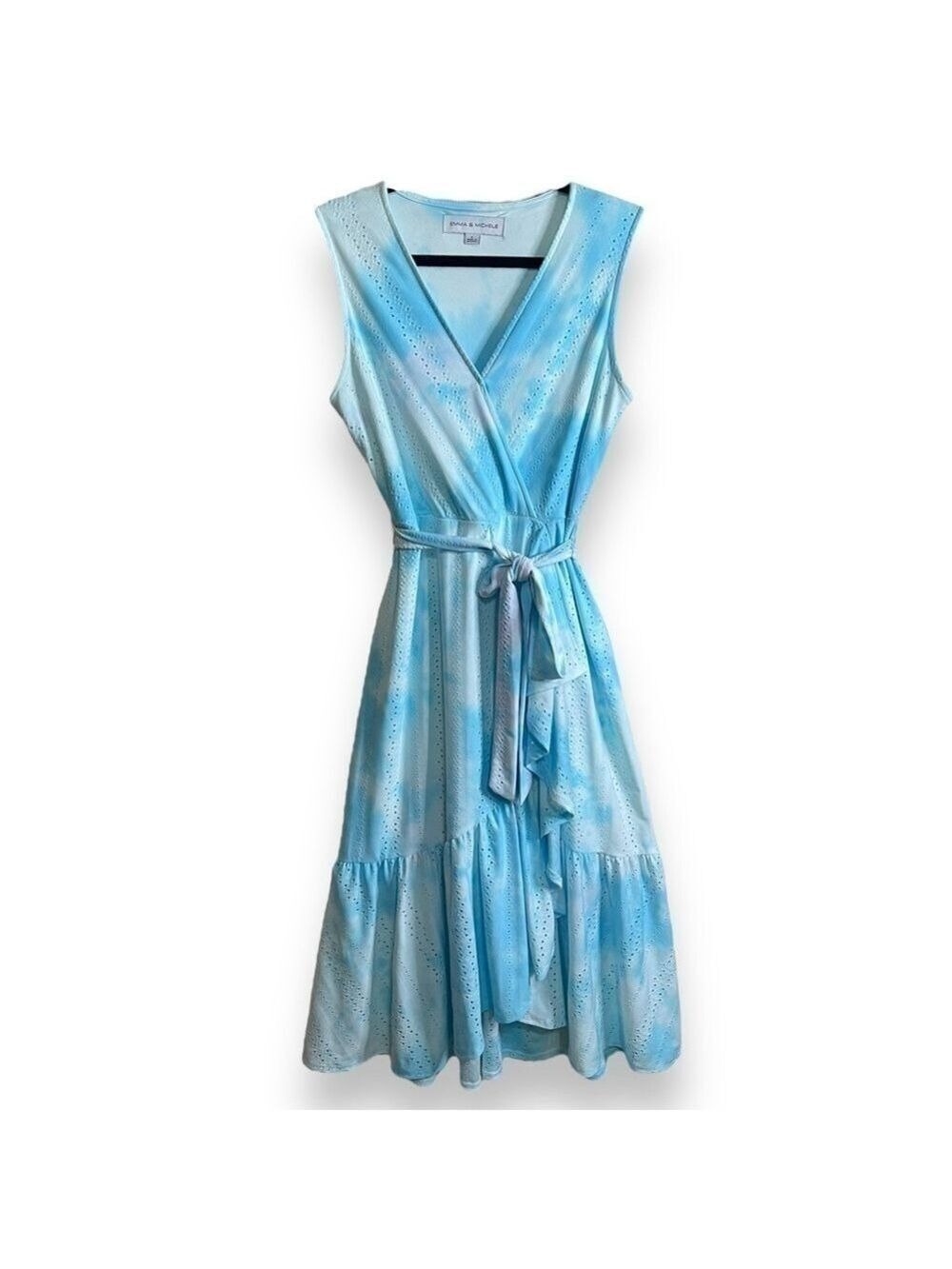 Tie Dye Maxi Dress Blue Women's Size Small - Picture 2 of 8
